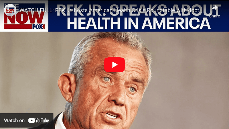 RFK Jr. hosts American Health Crisis Roundtable with doctors and nutritionists Screen Shot 2024 09 25 At 1.05.50 PM