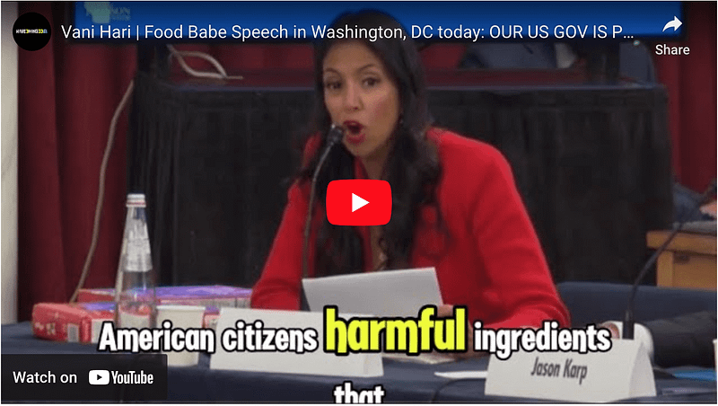 Vani Hari | Food Babe Speech in Washington, DC today: OUR US GOV IS POISONING US!! Screen Shot 2024 09 27 At 3.55.59 PM